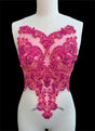 Rhinestone Bodice Applique Fuchsia