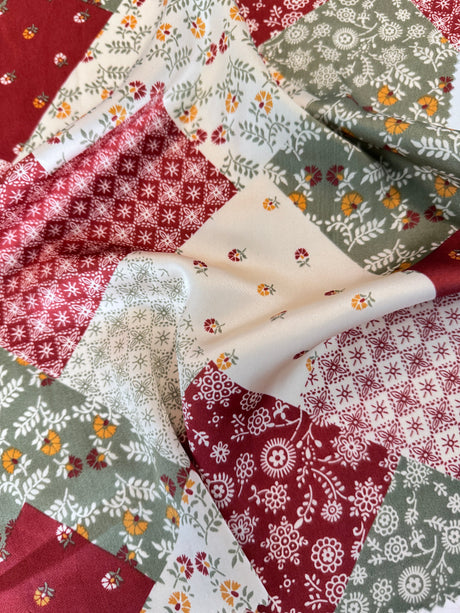 Printed Satin Floral Multicolor