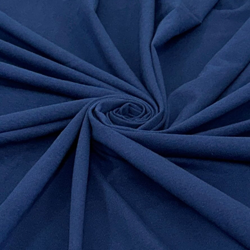 Navy Blue Cotton Jersey Spandex