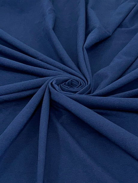 Navy Blue Cotton Jersey Spandex