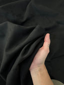 Black Stretch Techno Suede