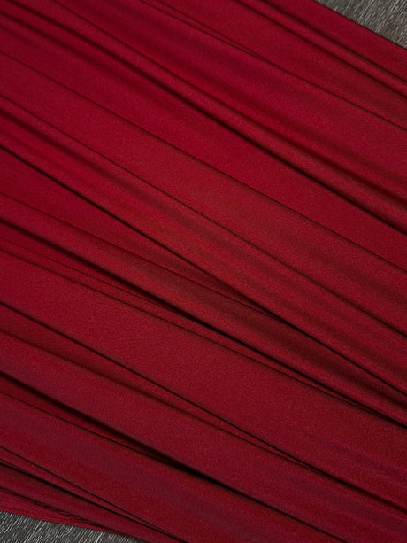 Shiny Yoga Spandex Burgundy