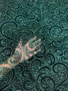 Stretch Sequin Beaded Scroll Lace on Mesh