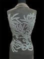 Silver Rhinestone Bodice Applique