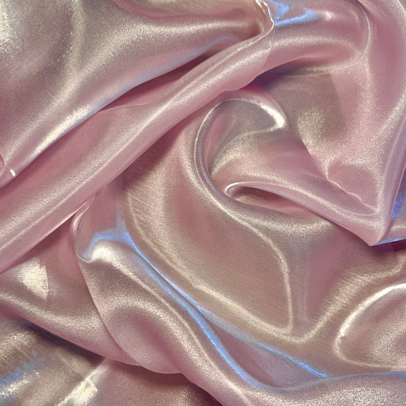 Liquid Shimmery Organza Baby Pink