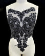 Black Rhinestone Bodice Applique