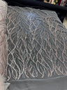 Beaded Sequin Lace on Mesh Dusty Pink