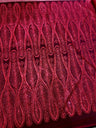 Glitter Sequin Geometric Lace Red
