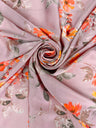 Printed Satin Mauve Floral