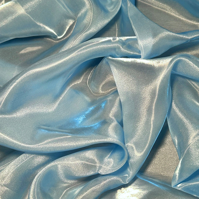 Liquid Shimmery Organza Baby Blue