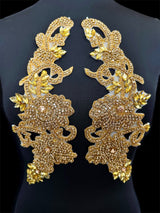Gold Rhinestone Applique