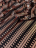 Stretch Mirror Sequin Knit Rose Gold