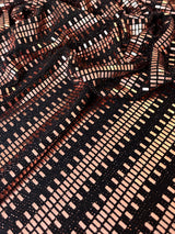 Stretch Mirror Sequin Knit Rose Gold