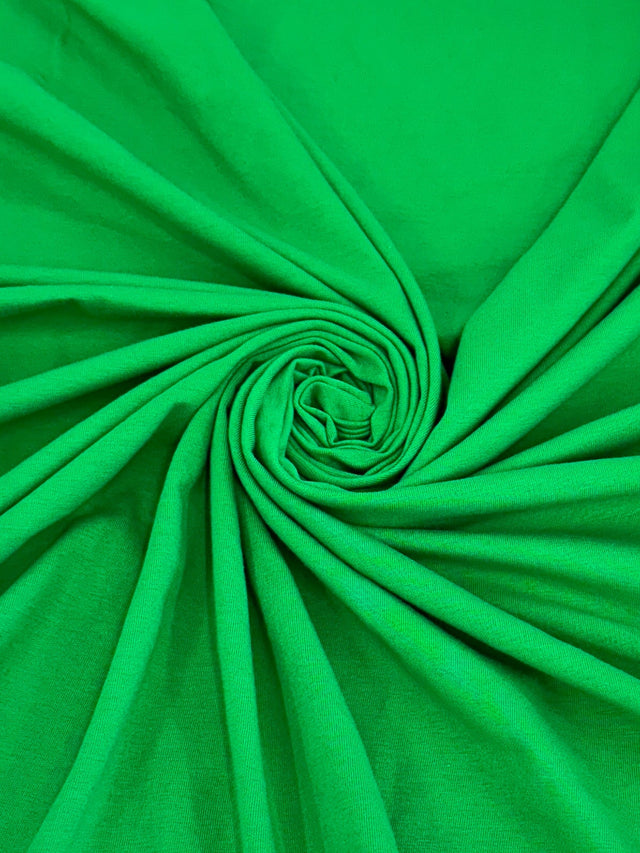 Kelly Green Cotton Jersey Spandex