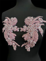 Baby Pink Rhinestone Applique
