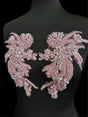 Baby Pink Rhinestone Applique