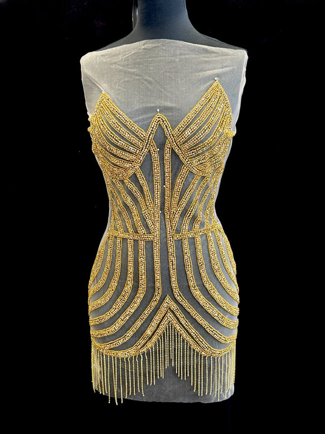 Rhinestone Bodice Applique