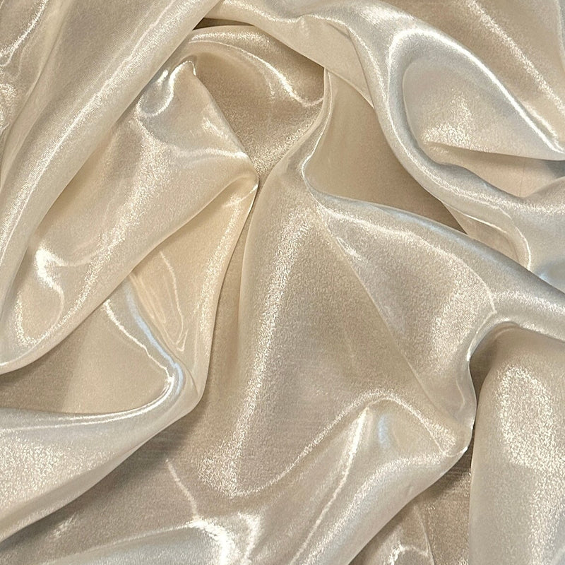 Liquid Shimmery Organza Ivory
