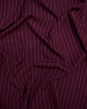 Pin Stripe Suiting Burgundy