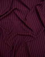 Pin Stripe Suiting Burgundy