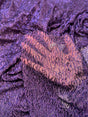 Stretch Bugle Beaded Power Mesh Purple