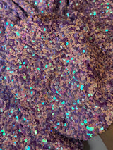 Sequin on Velvet Stretch Fabric