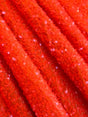 Stretch Sequin on Velvet Neon Orange