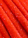 Stretch Sequin on Velvet Neon Orange