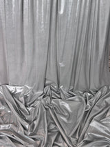 Shiny Foiled Spandex Light Silver
