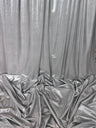 Shiny Foiled Spandex Light Silver