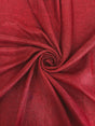 Burgundy Faux Linen