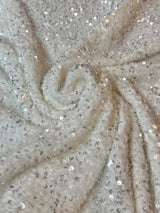 Sequin on Velvet Stretch Fabric