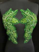 Lime Green Rhinestone Applique