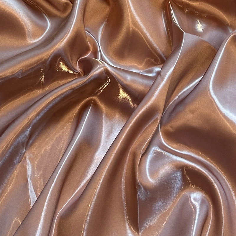 Liquid Bridal Satin Rusty Rose