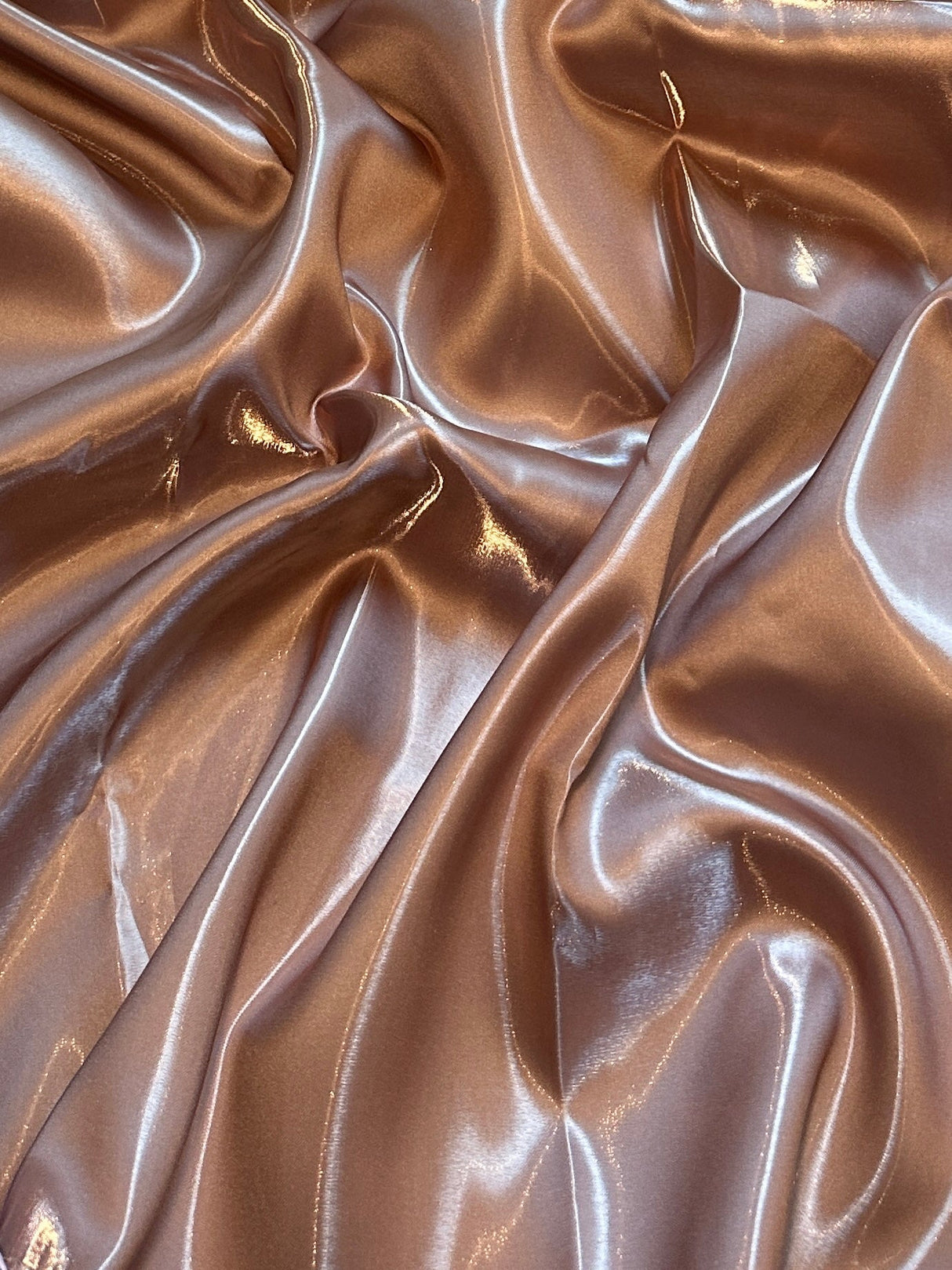 Liquid Bridal Satin Rusty Rose