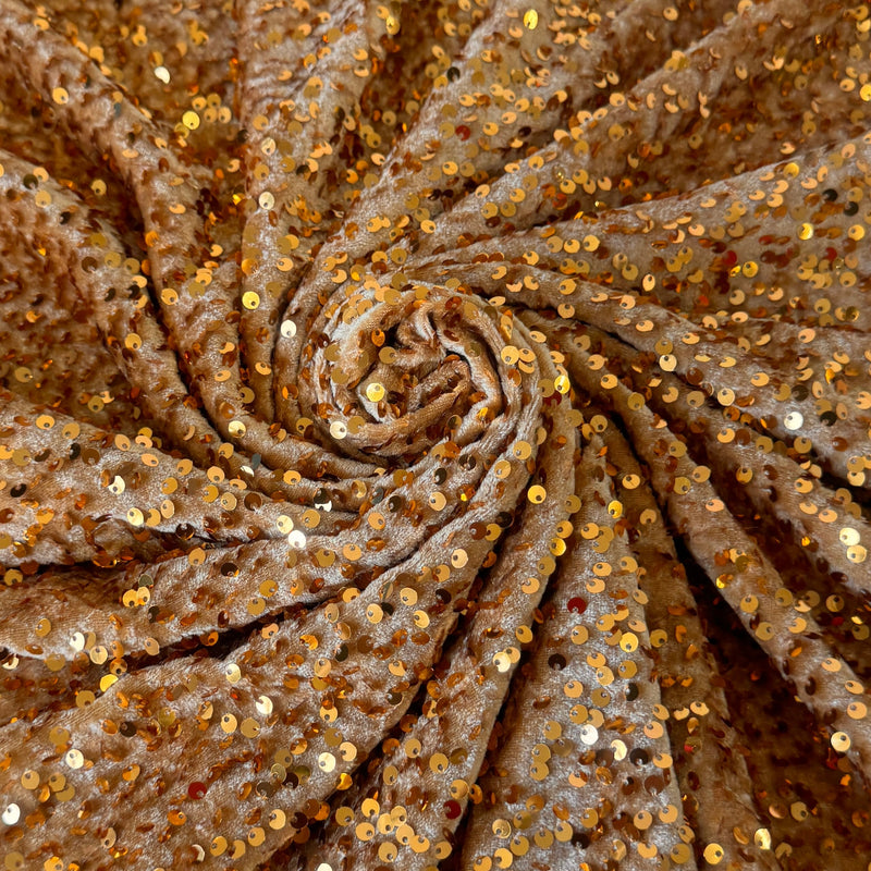 Sequin Velvet Gold