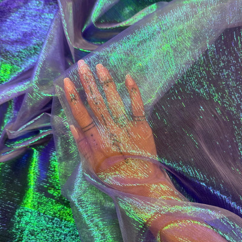 Iridescent Crushed Organza