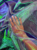 Iridescent Crushed Organza