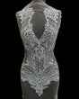 Silver Rhinestone Bodice Applique