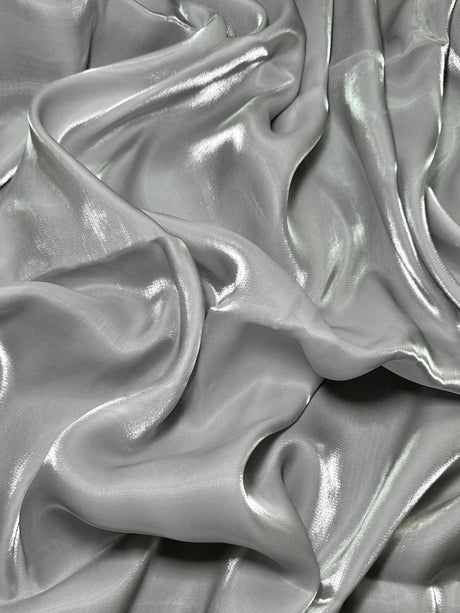 Liquid Shimmery Chiffon Silver