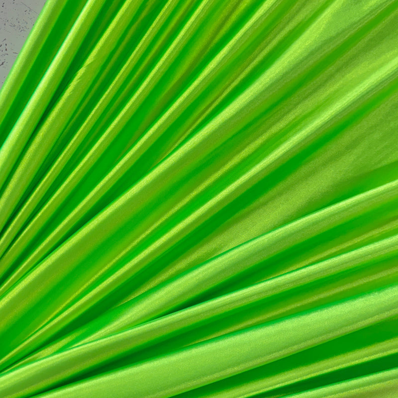 Shiny Nylon Spandex Neon Green