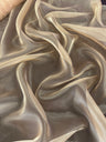 Shimmer Organza Khaki Crystal Organza