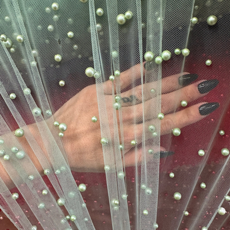 Pearl Tulle Sage Green