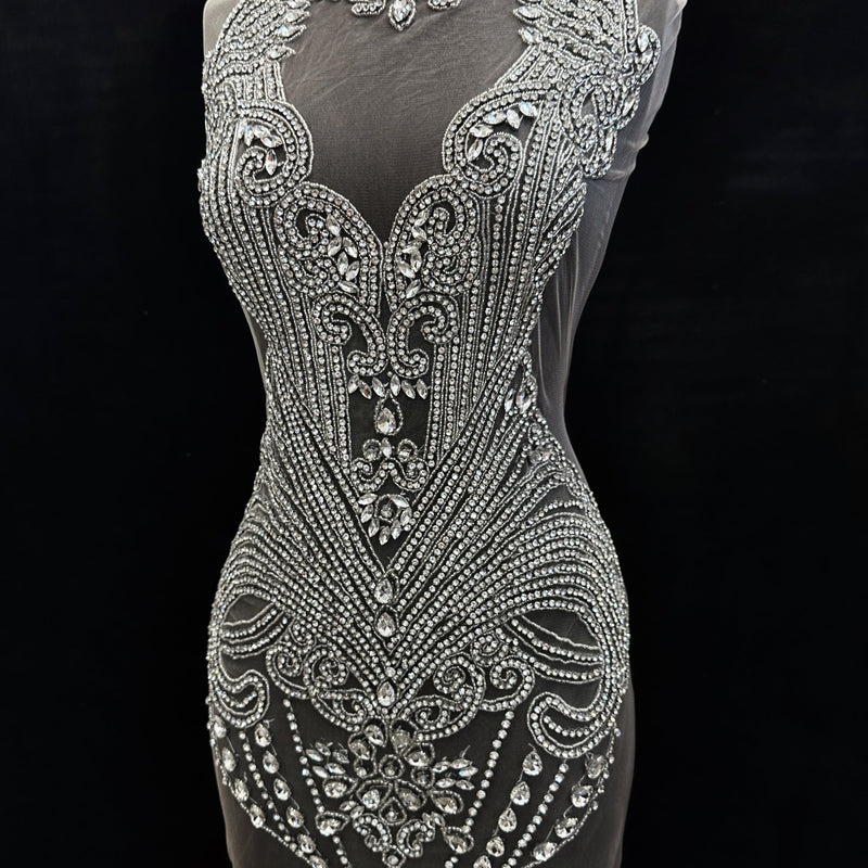Rhinestone Bodice Applique