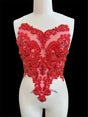 Red Rhinestone Bodice Applique