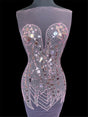 Pink Rhinestone Bodice Applique