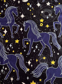 Printed Nylon Spandex Celestial Horses