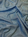 Shimmery Metallic Brocade Baby Blue