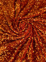 Stretch Sequin on Velvet Burnt Orange