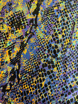 Printed Nylon Spandex Purple Snake